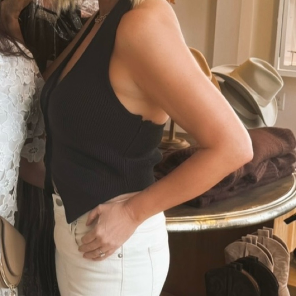 Reformation Romy Halter Sweater Vest